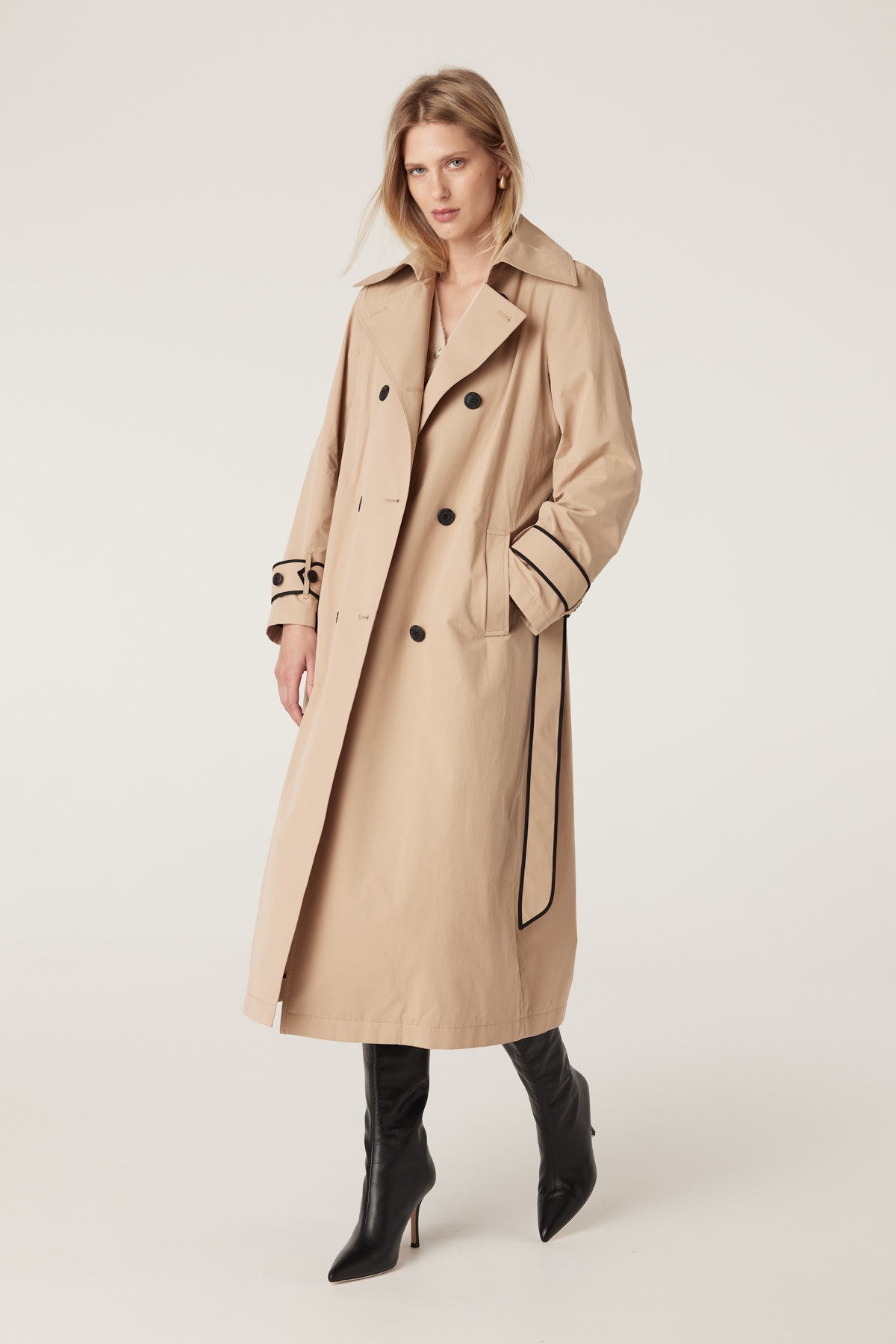 Sofia Spring Trench Coat - Biscuit – Cable Melbourne