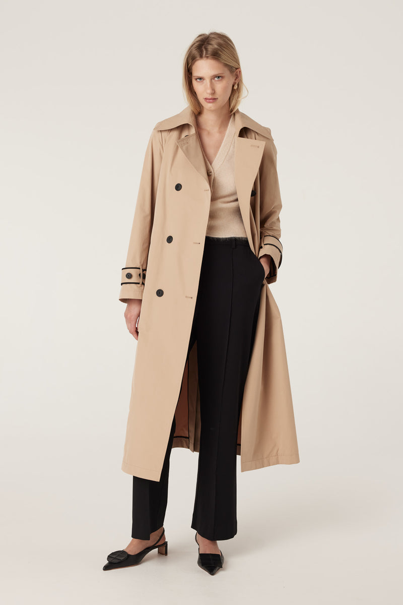 Sofia Spring Trench Coat - Biscuit – Cable Melbourne