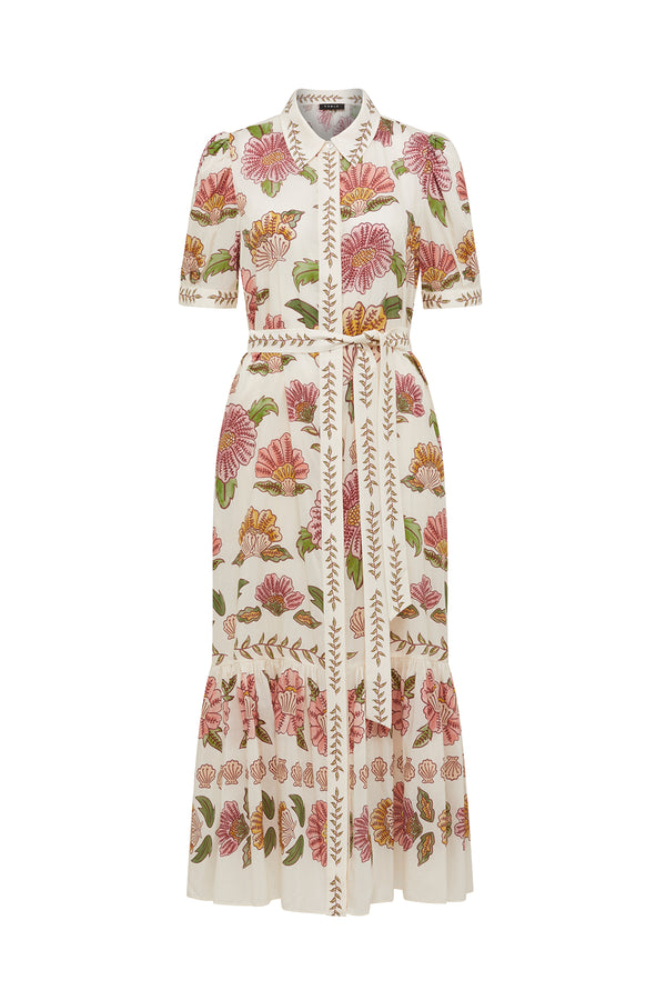 Evita Maxi Dress - Rosa Floral-Dresses-Cable Melbourne