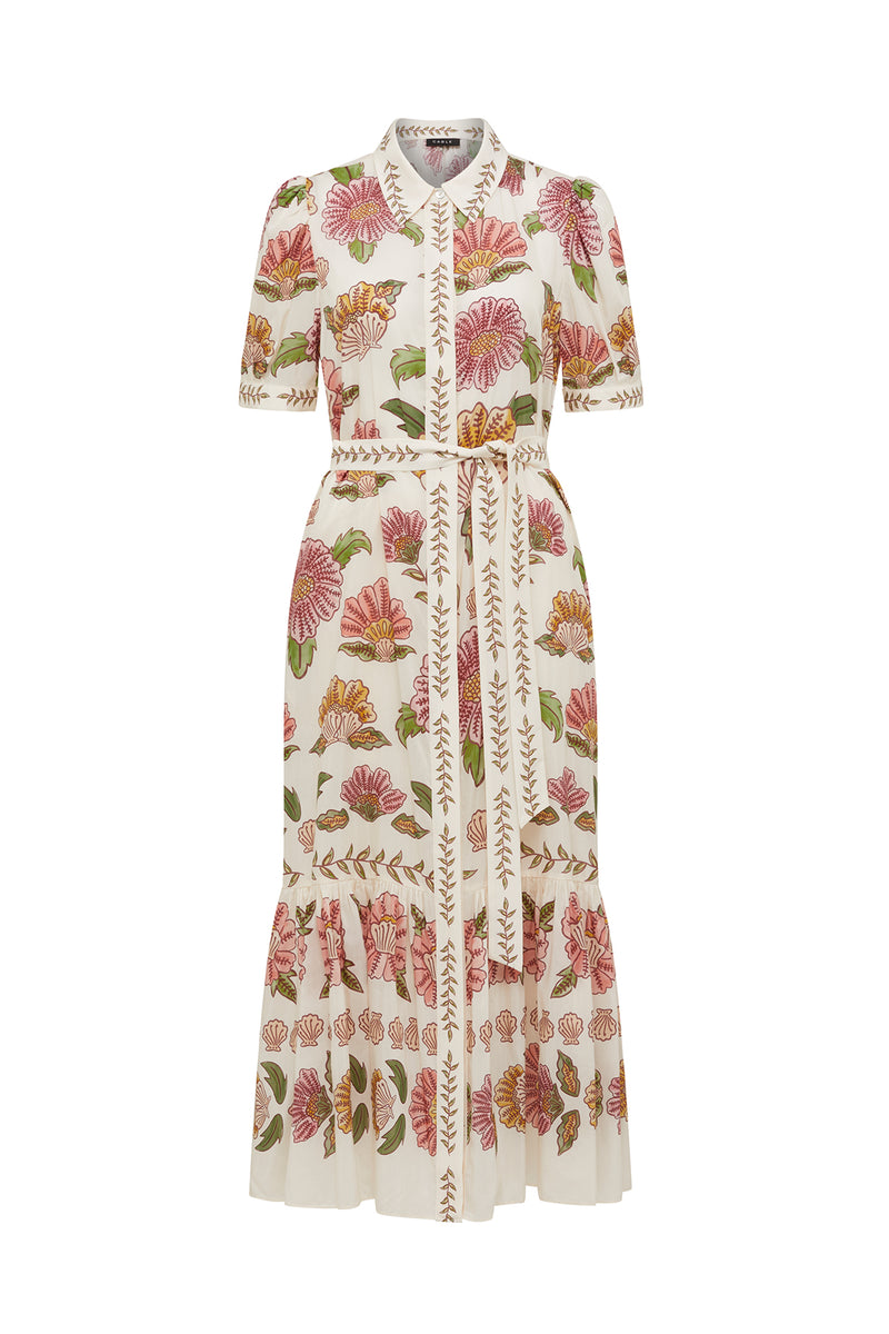 Evita Maxi Dress - Rosa Floral-Dresses-Cable Melbourne