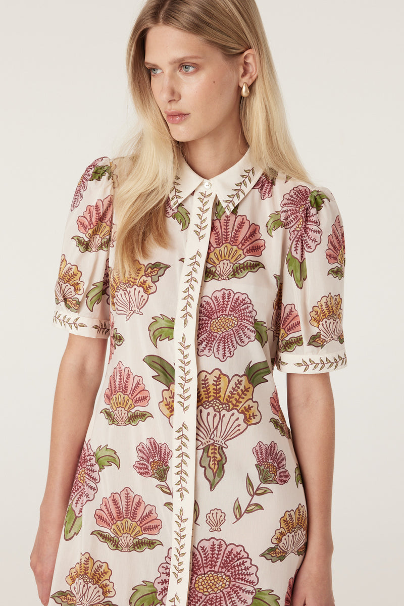Evita Maxi Dress - Rosa Floral-Dresses-Cable Melbourne