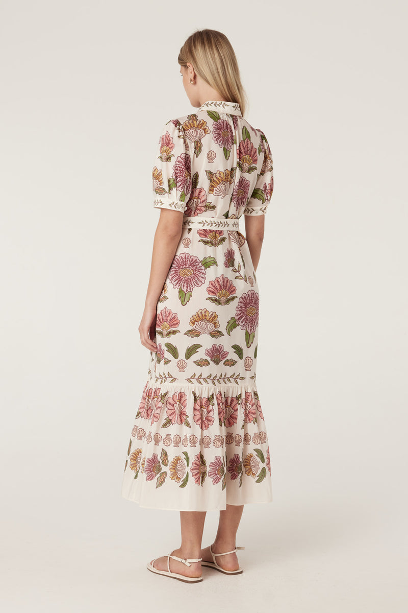 Evita Maxi Dress - Rosa Floral-Dresses-Cable Melbourne