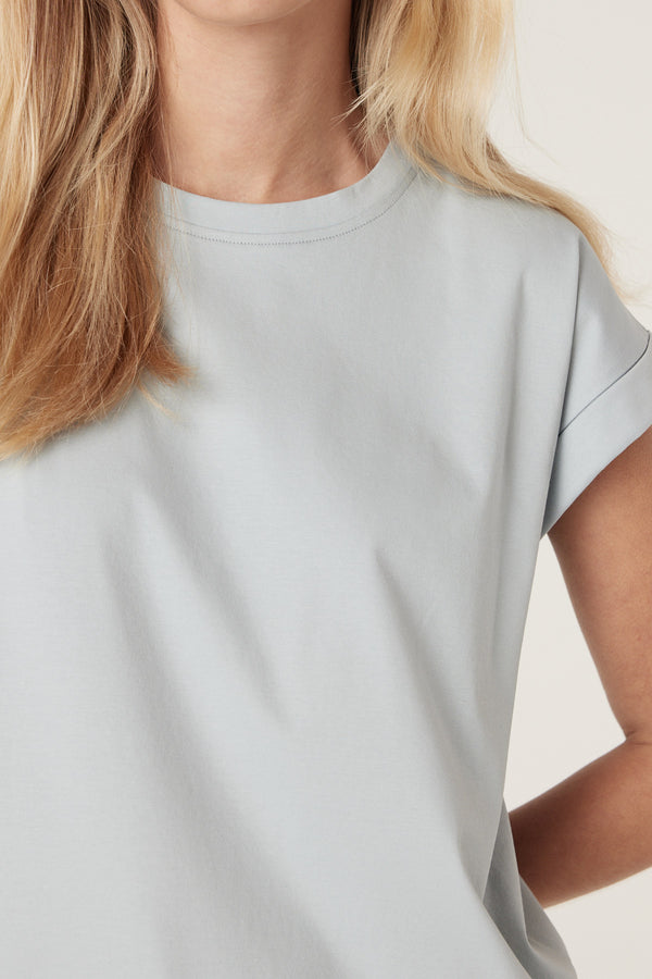 Pima Tee - Dusty Blue-Basics-Cable Melbourne