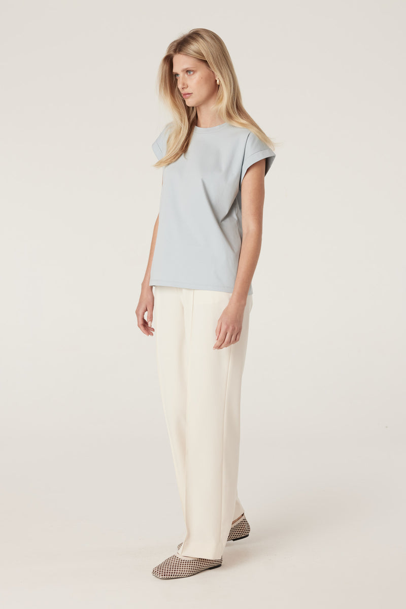 Pima Tee - Dusty Blue-Basics-Cable Melbourne