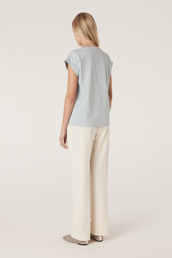 Pima Tee - Dusty Blue-Basics-Cable Melbourne