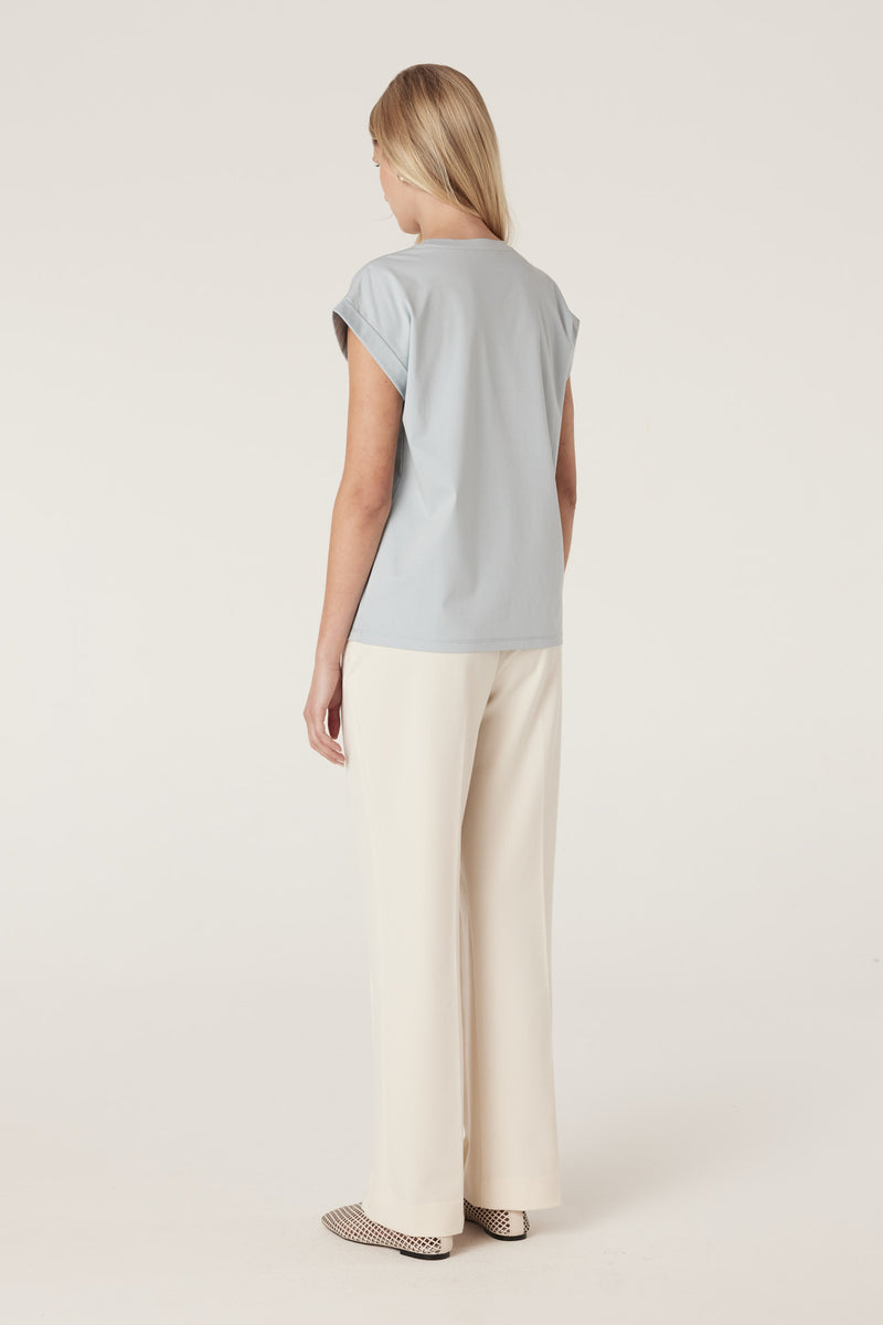 Pima Tee - Dusty Blue-Basics-Cable Melbourne