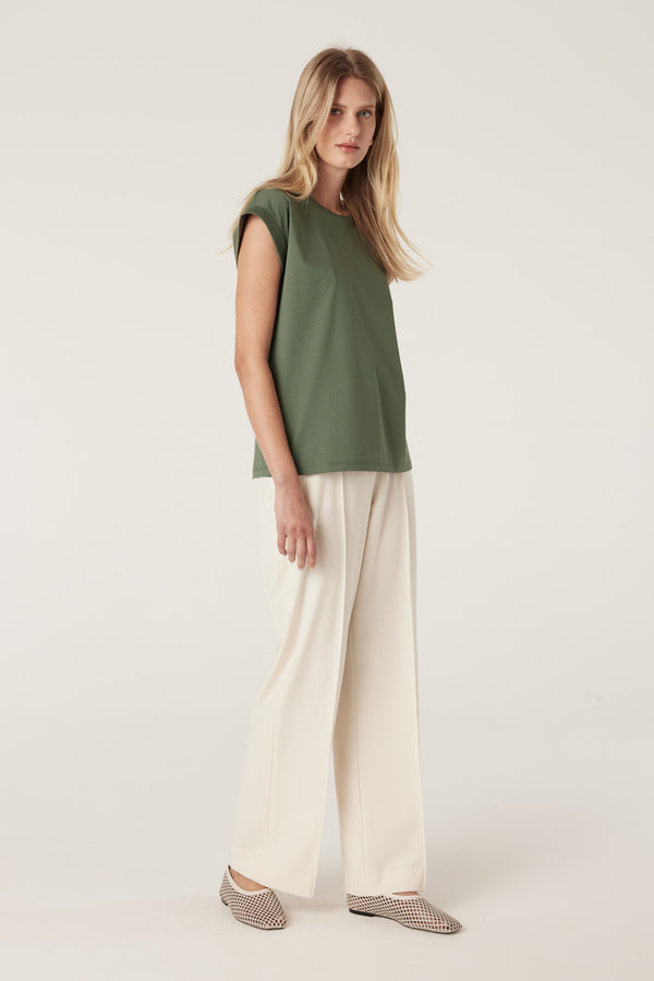 Pima Tee - Khaki-Basics-Cable Melbourne