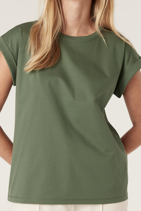 Pima Tee - Khaki-Basics-Cable Melbourne