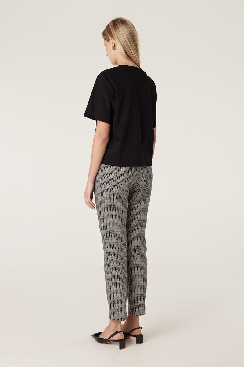Pima Boxy Tee - Black-Basics-Cable Melbourne