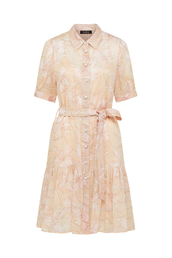 Renata Frill Dress - Soft Floral