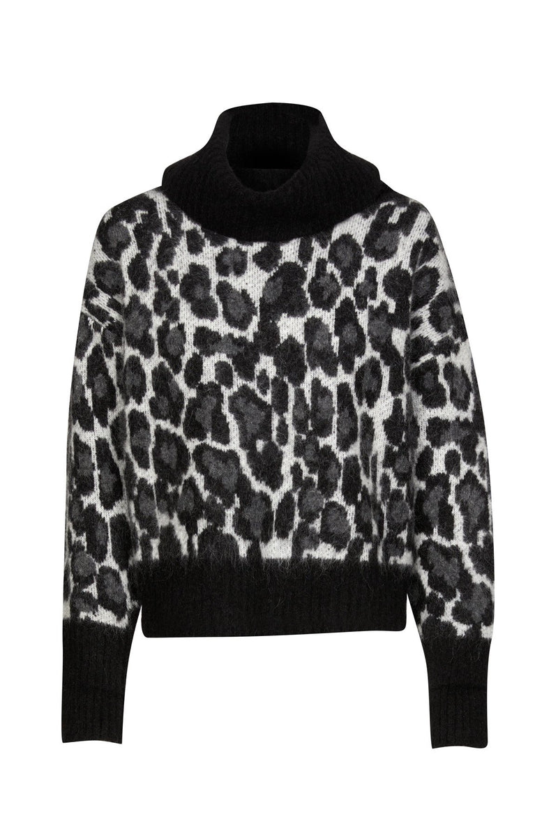 Animal Turtle Neck Jumper - Snow Leopard-Cable Melbourne-2