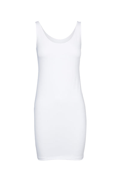 Basic Slip Dress - White – Cable Melbourne