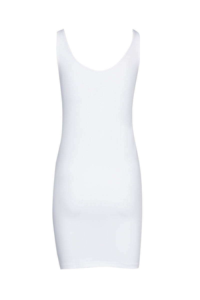 Basic Slip Dress - White-Cable Melbourne-2
