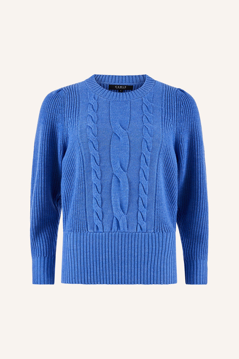 Blue cable knit jumper 2025