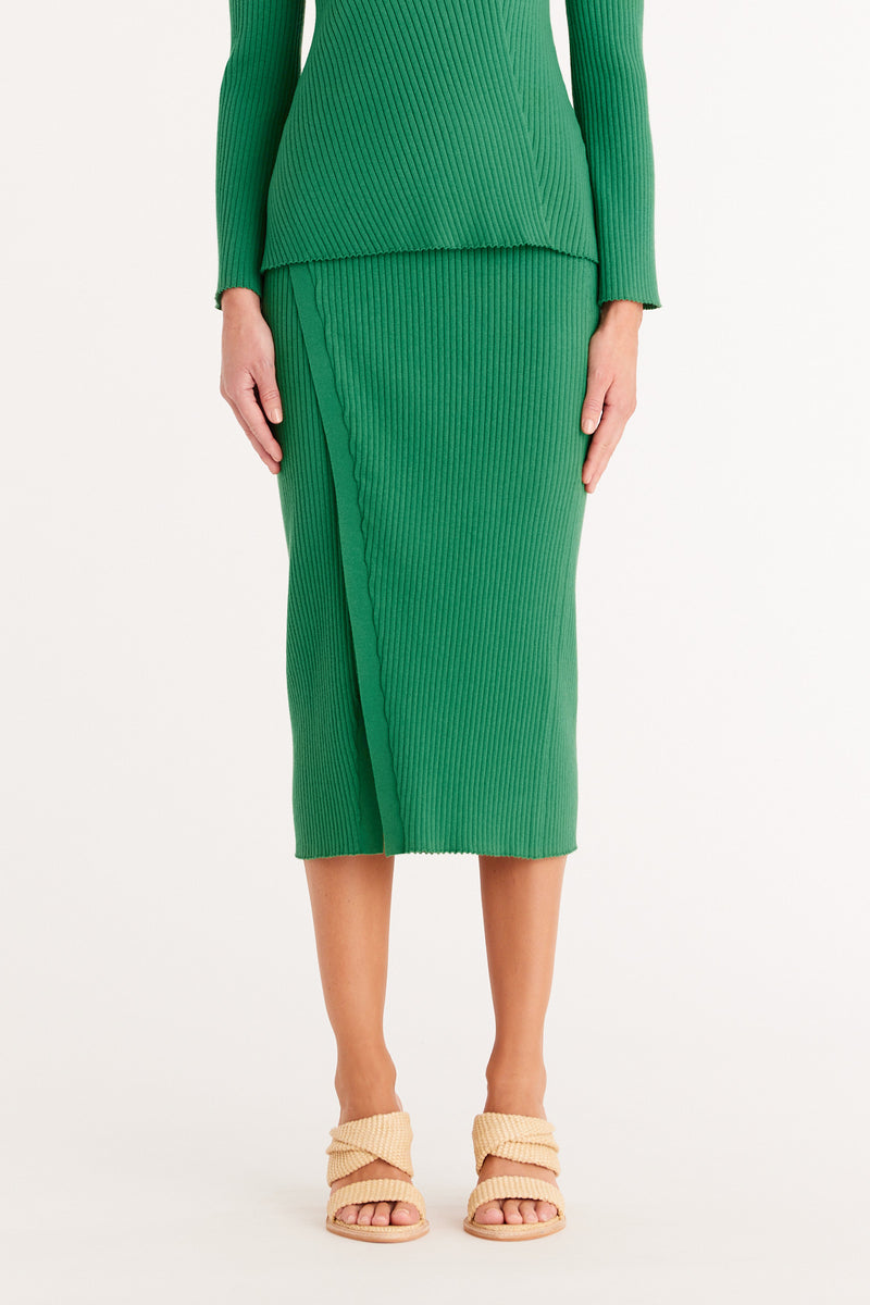 Talisa Wrap Skirt - Opal Green – Cable Melbourne