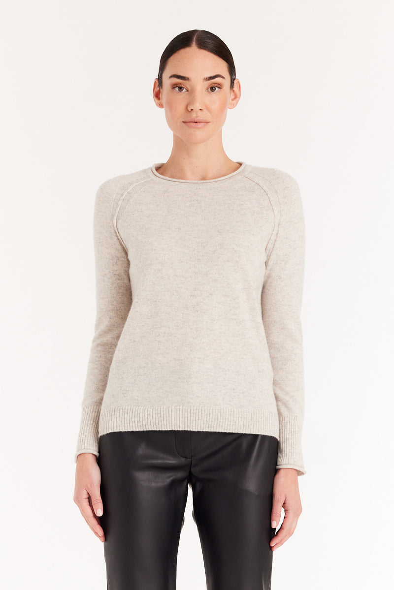 Cashmere Crew Jumper - Grey Marle – Cable Melbourne