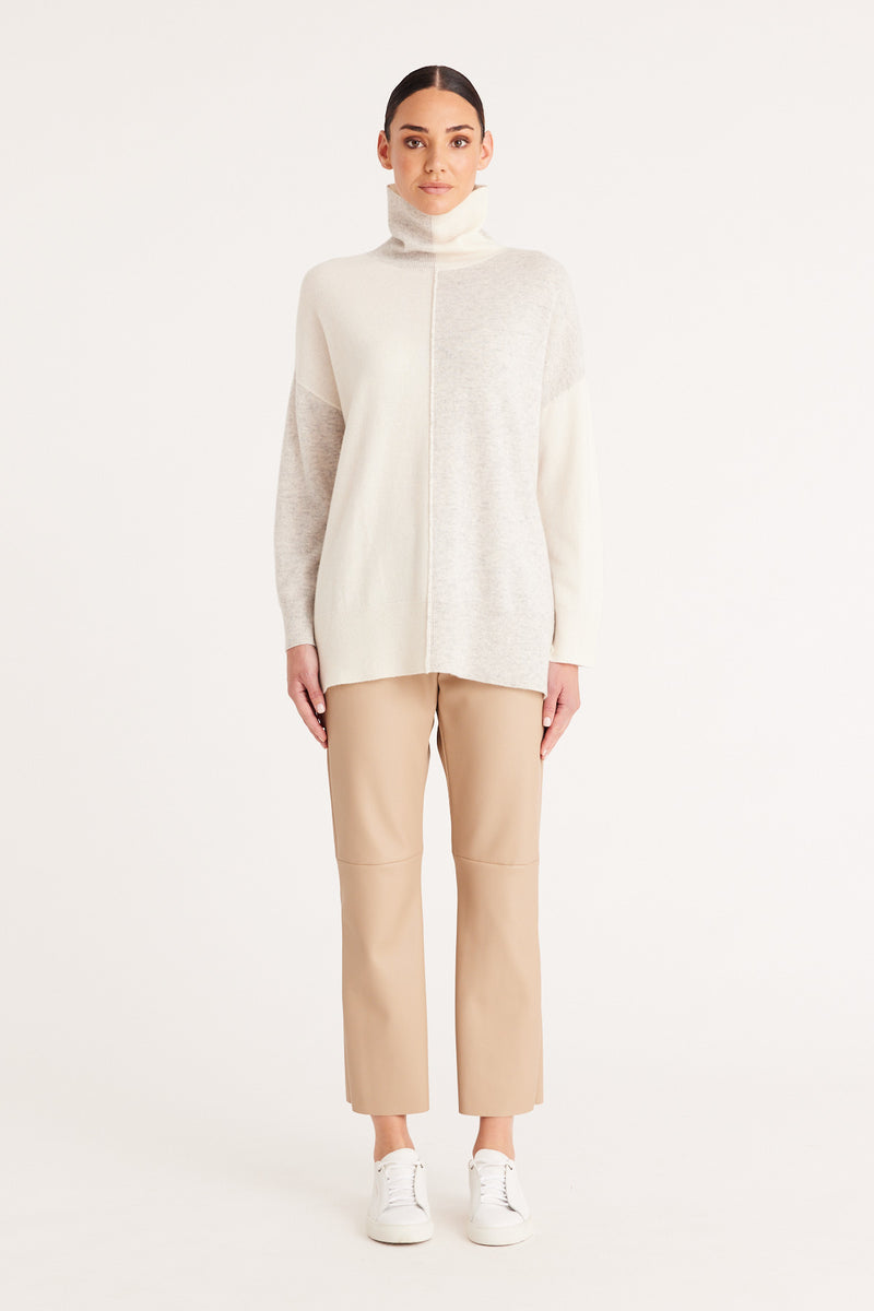 Cashmere Oversized Jumper - Grey Marle – Cable Melbourne