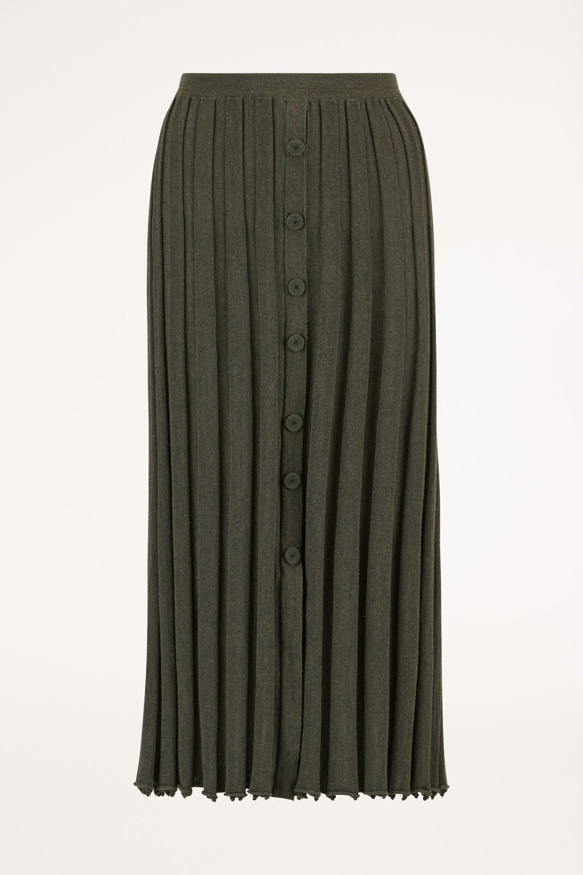 Geneva Merino Skirt - Khaki – Cable Melbourne