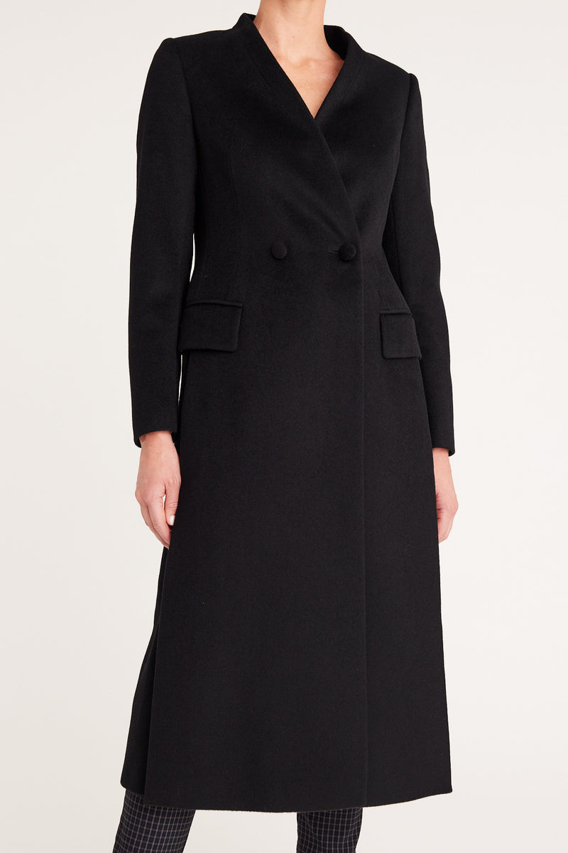 Reeves Wool Coat - Black – Cable Melbourne