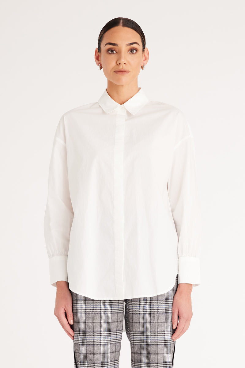 Boyfriend Shirt - White – Cable Melbourne