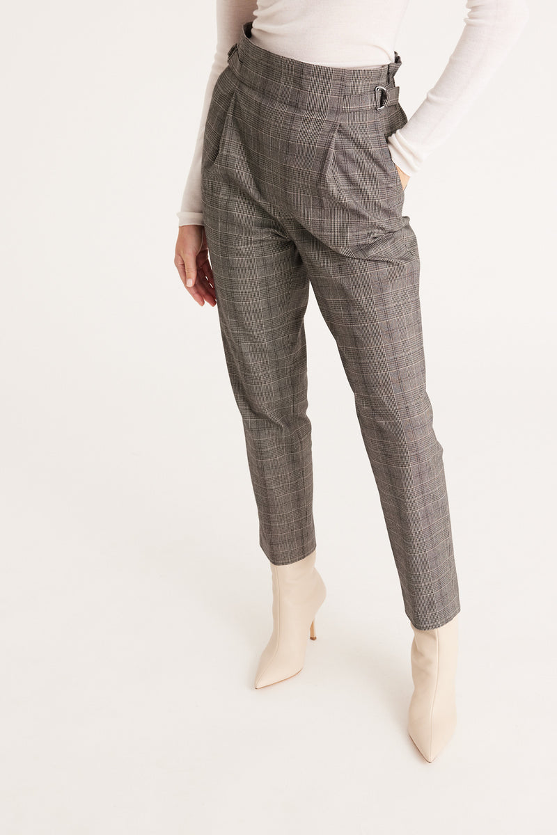 Stockholm Check Pant - Grey Check – Cable Melbourne