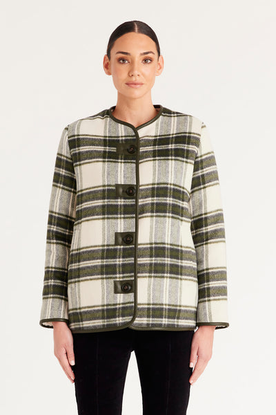 Montana Reversible Jacket - Green Check – Cable Melbourne