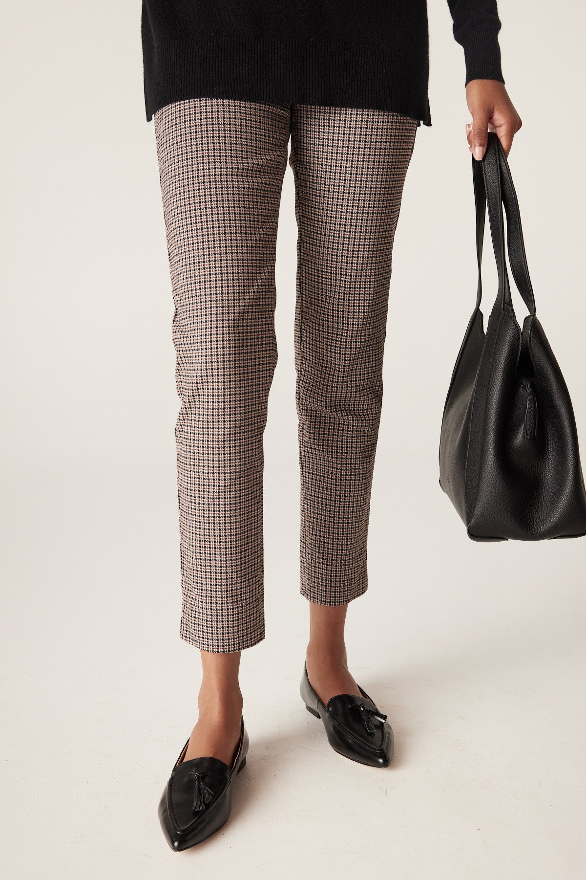 Liv Mini Check Pant - Brown Check – Cable Melbourne