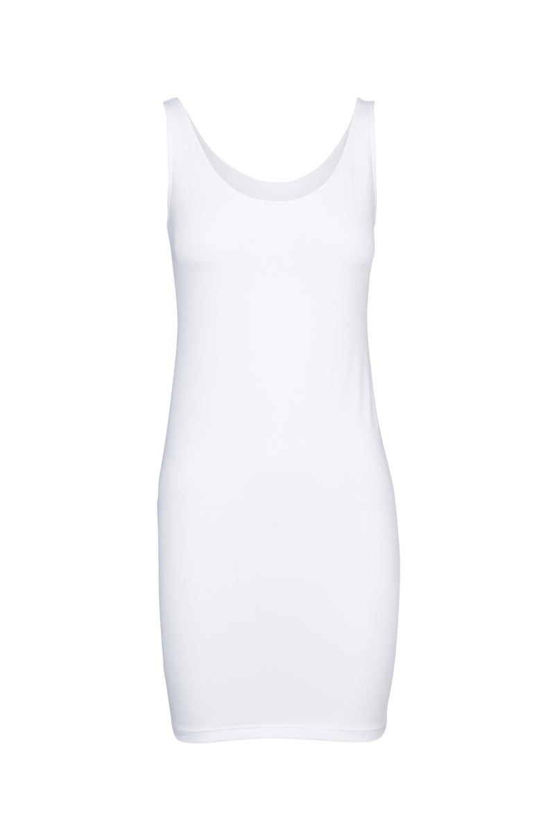 Basic Slip Dress - White – Cable Melbourne