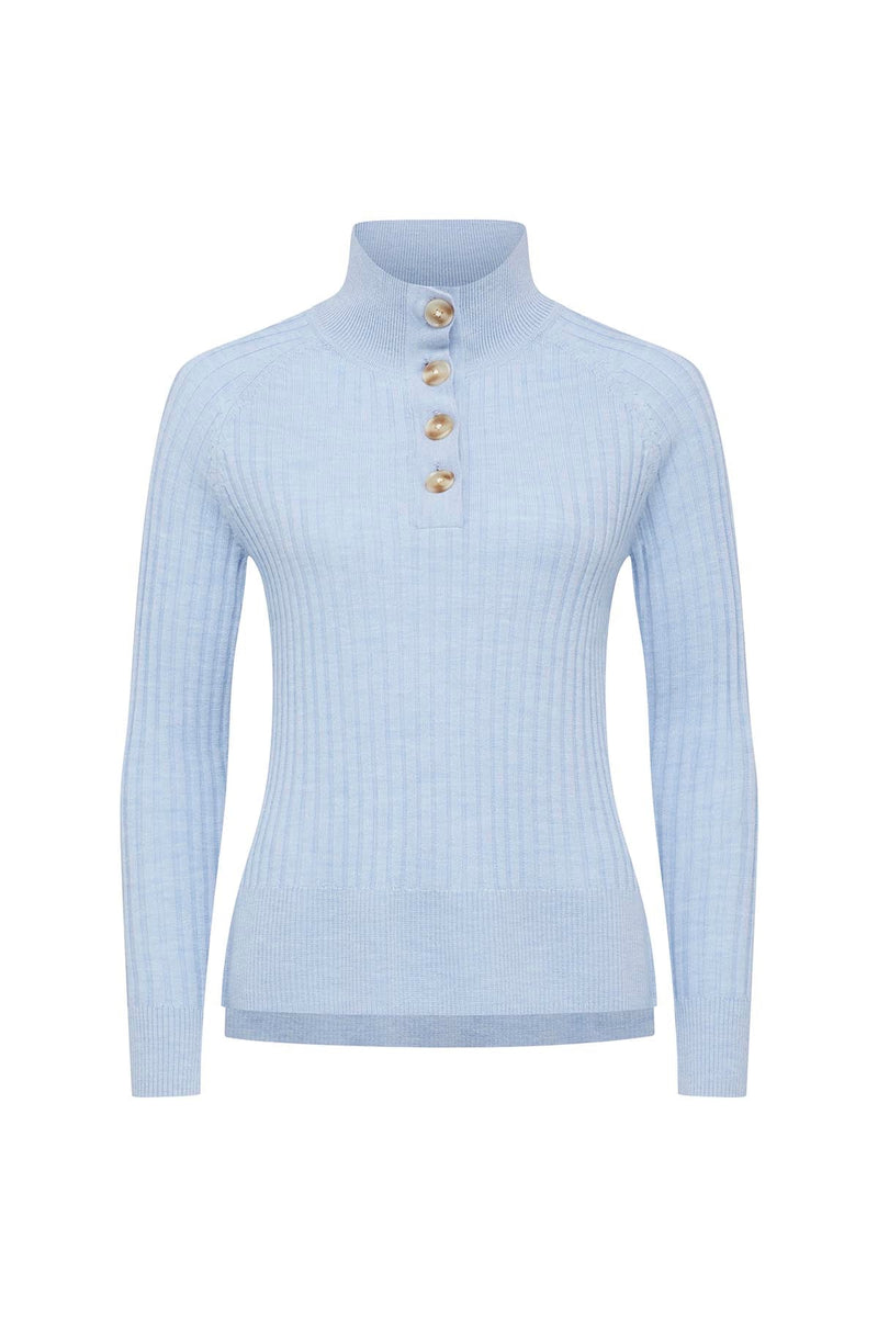 Agnes Merino Jumper - Baby Blue-Cable Melbourne-2