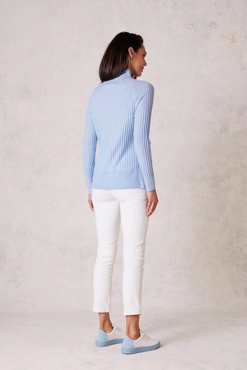 Agnes Merino Jumper - Baby Blue-Cable Melbourne-4