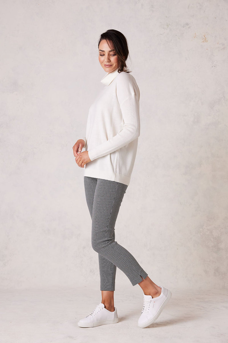 Hanna Merino Roll Neck Jumper - Milk-Cable Melbourne-3
