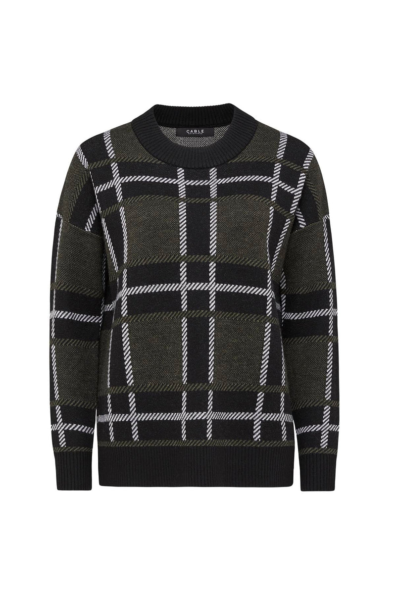 Merino Soho Jumper - Black-Cable Melbourne-2