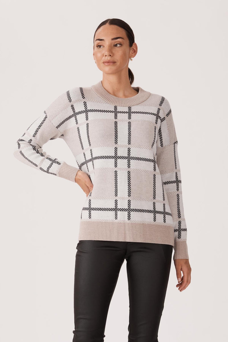 Merino Soho Jumper - White-Cable Melbourne-1