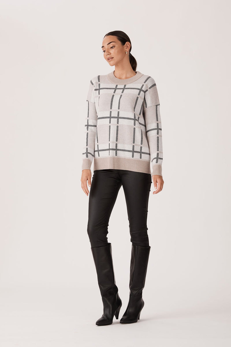 Merino Soho Jumper - White-Cable Melbourne-3