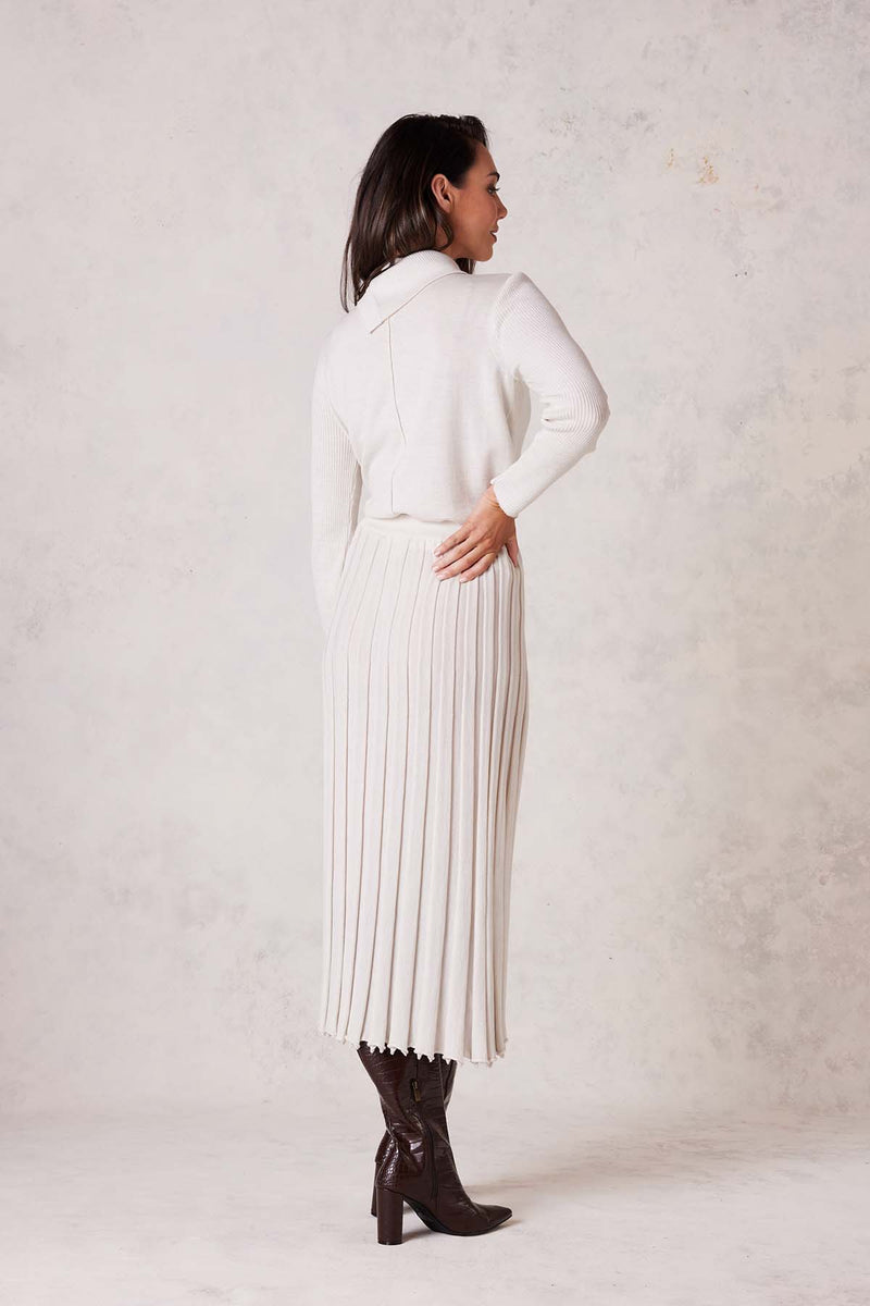 Geneva Merino Jumper - Antique White-Cable Melbourne-4