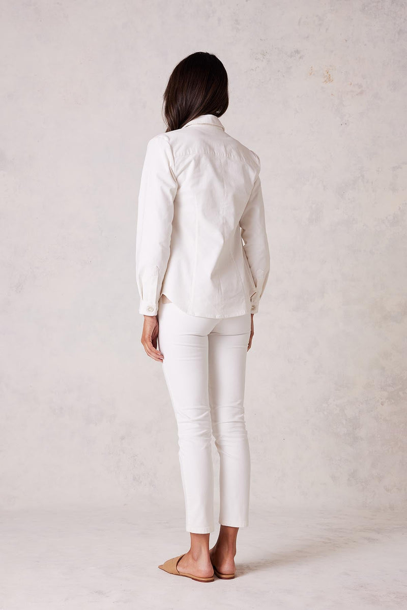 Houston Cord Shirt - Winter White-Cable Melbourne-5