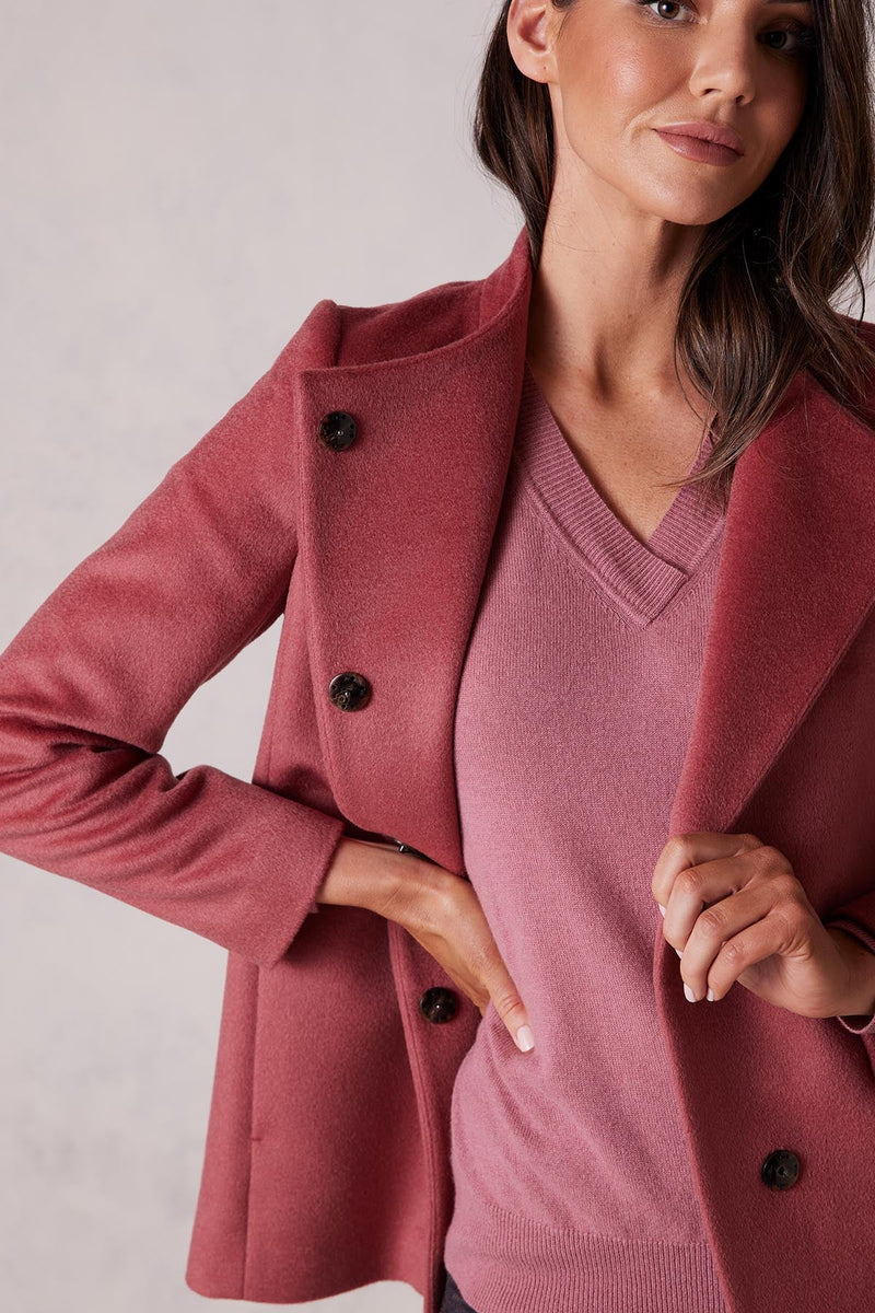 Parker Wool Coat - Blush-Cable Melbourne-6