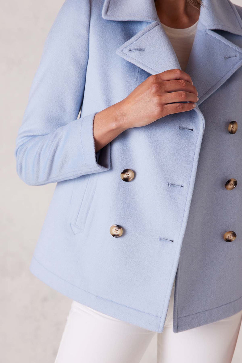 Copenhagen Pea Coat - Sky-Cable Melbourne-3