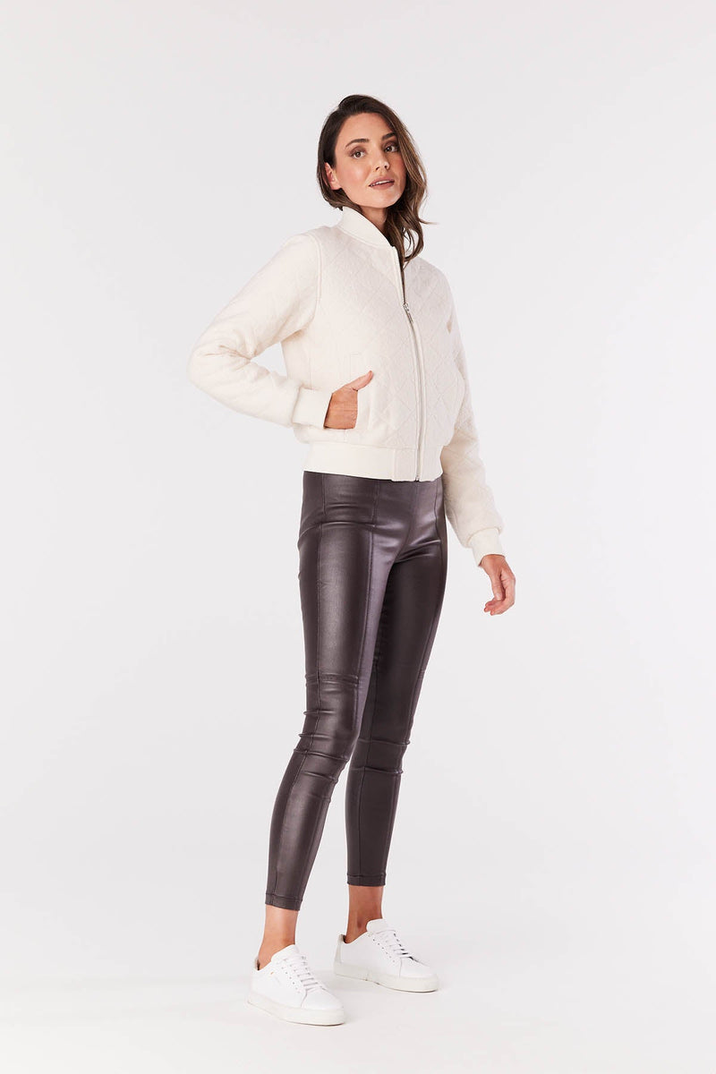 Otis Boucle Bomber Jacket - Snow-Cable Melbourne-4