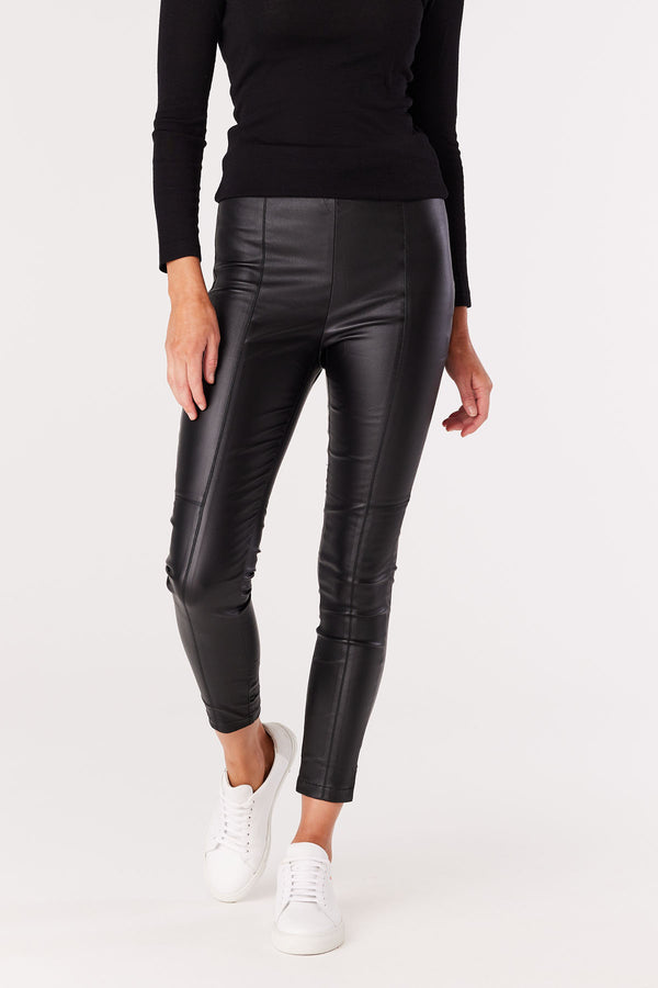 Waxed Legging - Black-Cable Melbourne-1