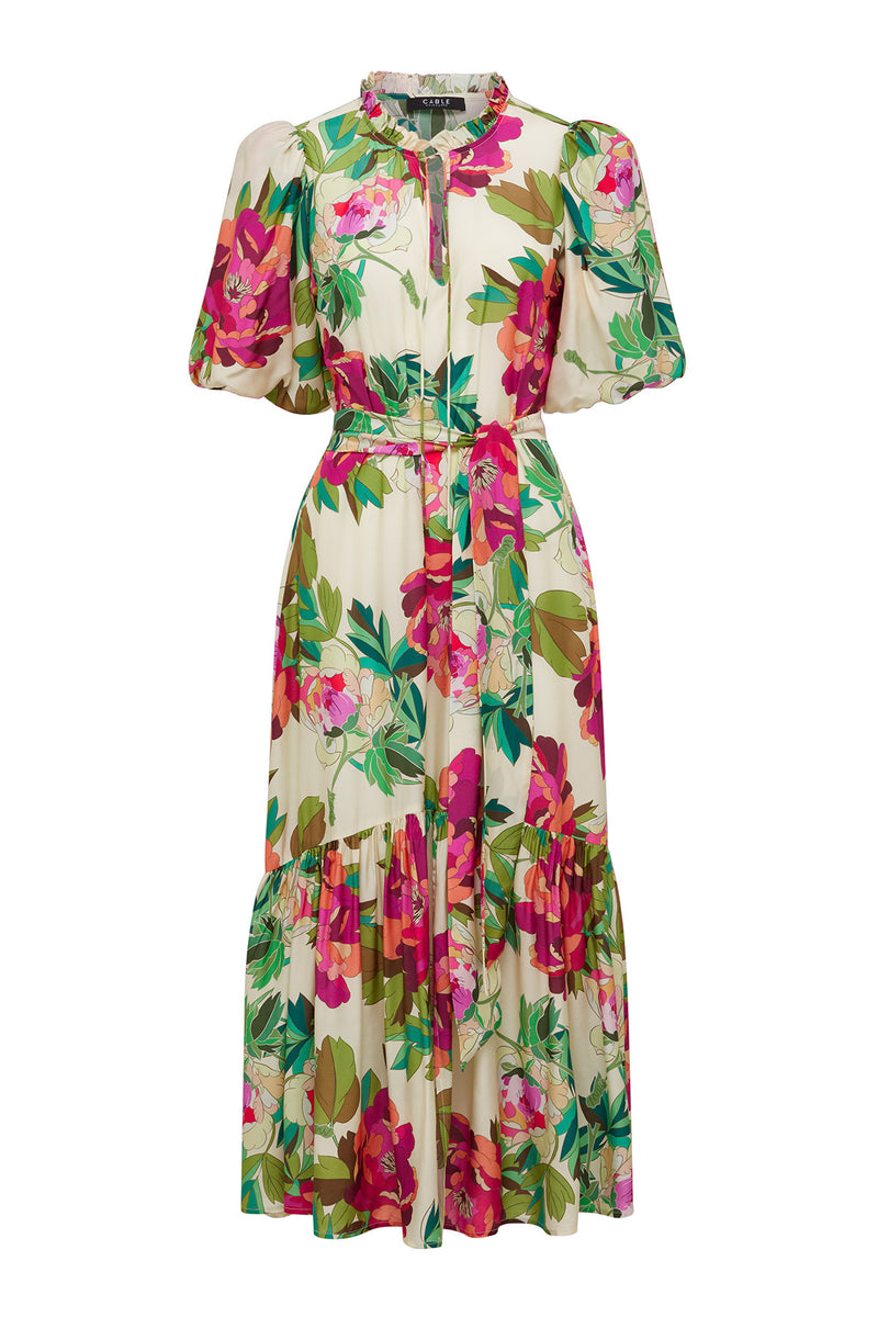 Fleur Maxi Dress - Pink Floral – Cable Melbourne