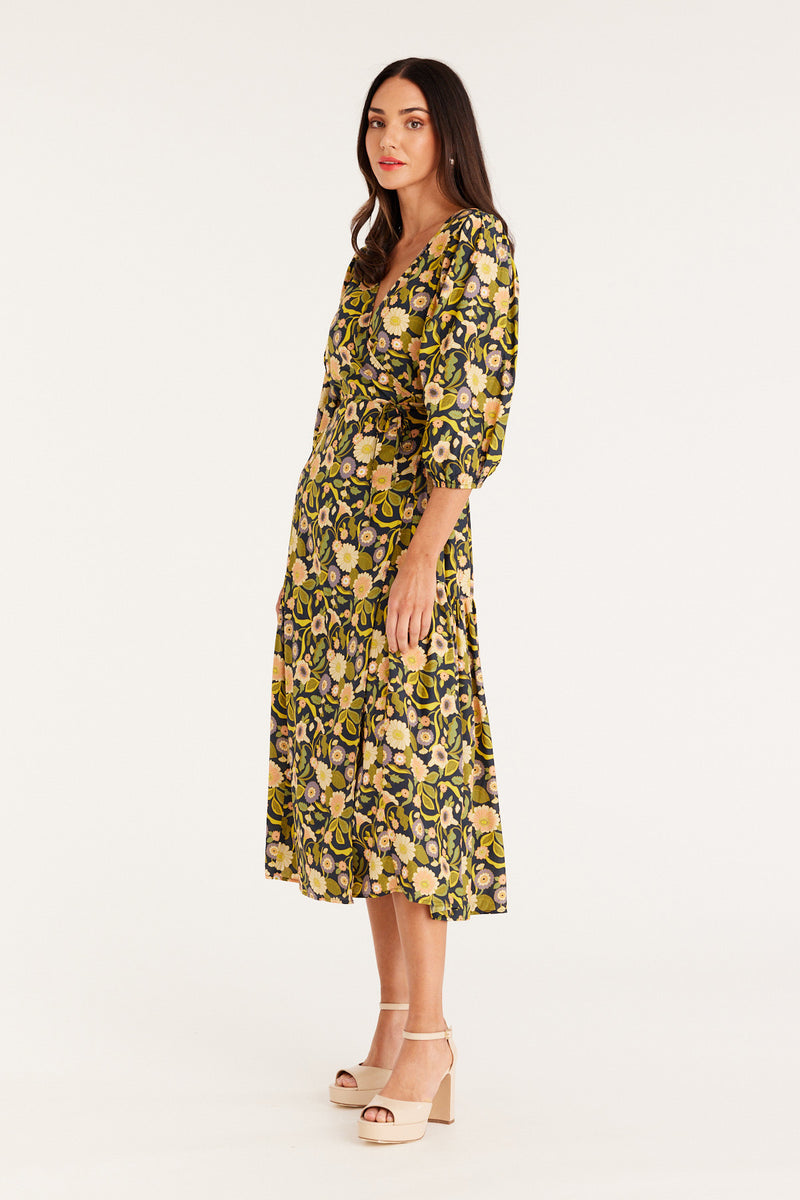 Clementine Wrap Dress - Vintage Floral – Cable Melbourne