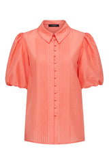 Iris Blouse - Coral – Cable Melbourne