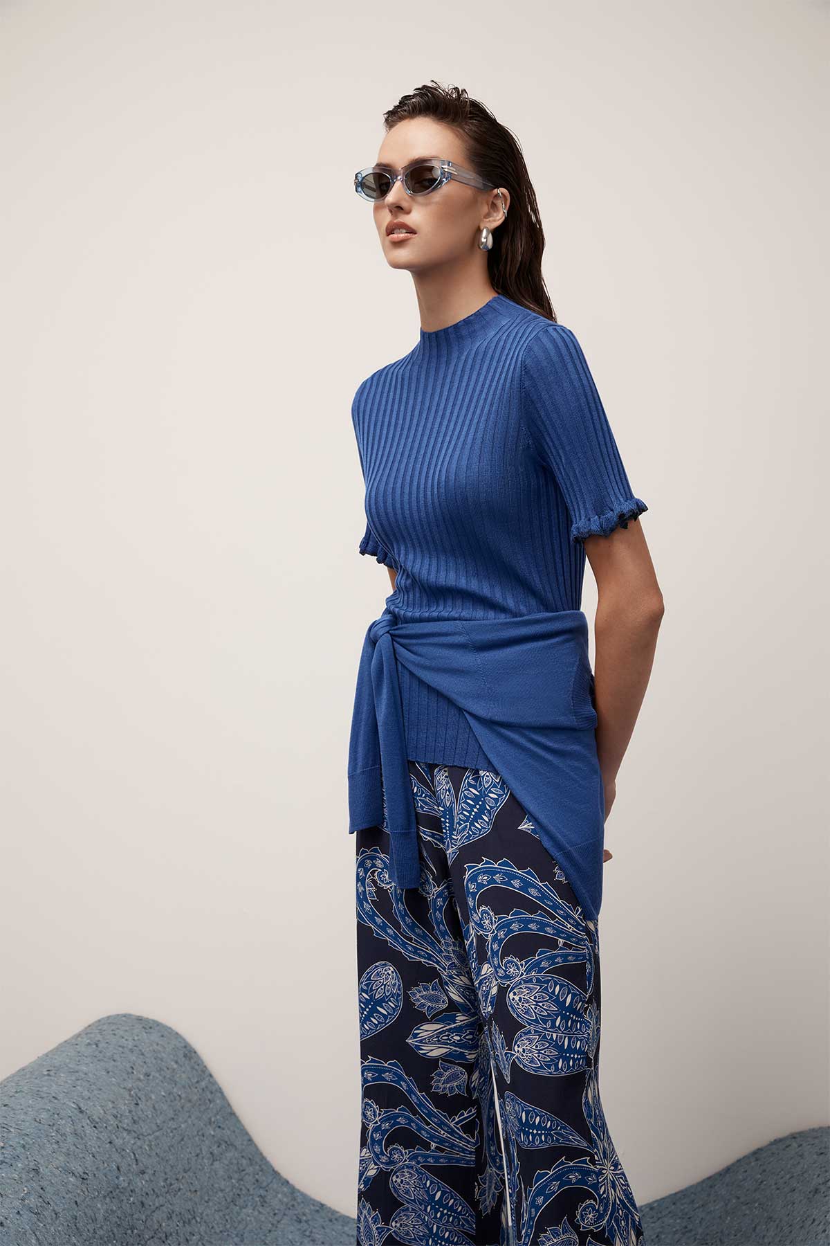 Helena Pant - Paisley Blue – Cable Melbourne