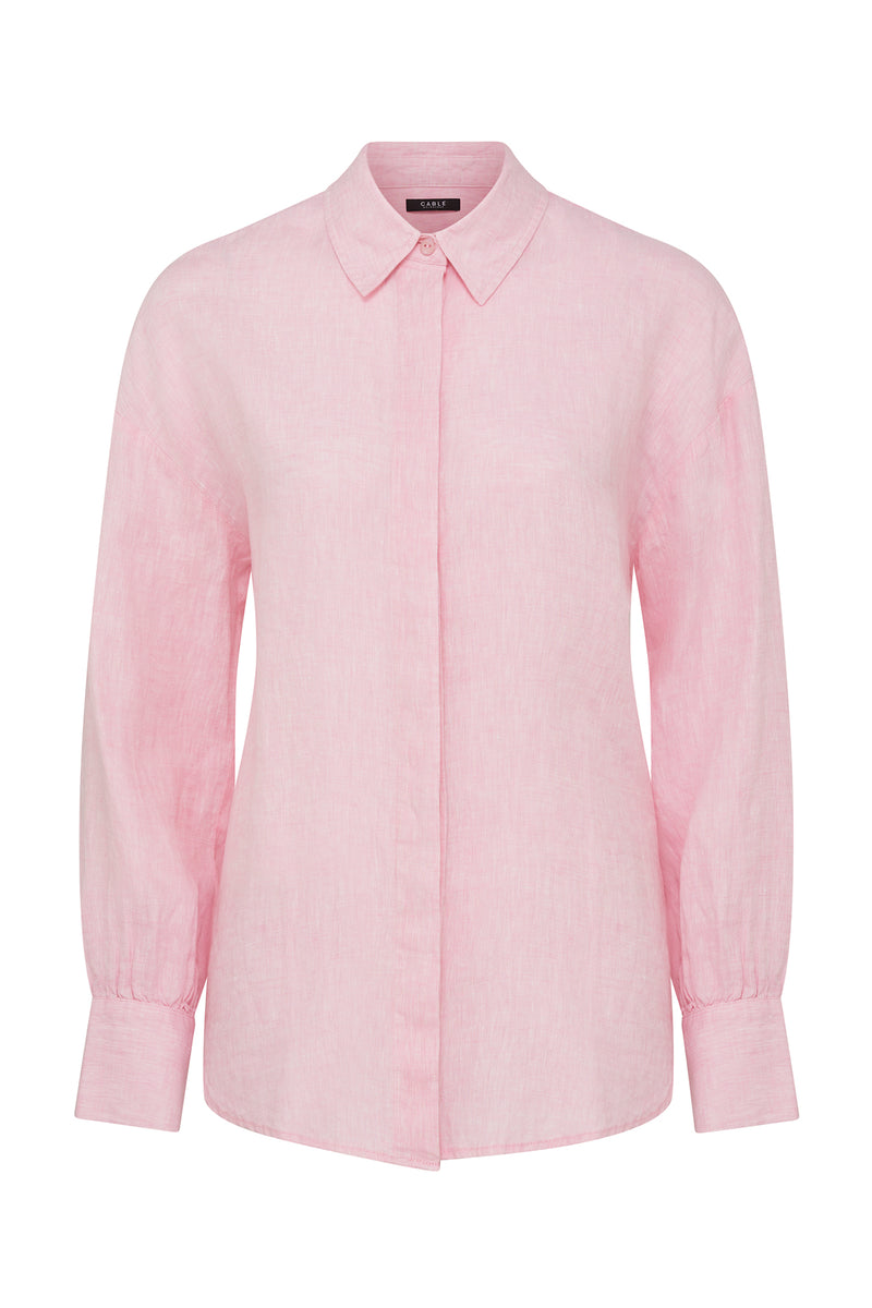 Boyfriend Shirt - Pale Pink – Cable Melbourne