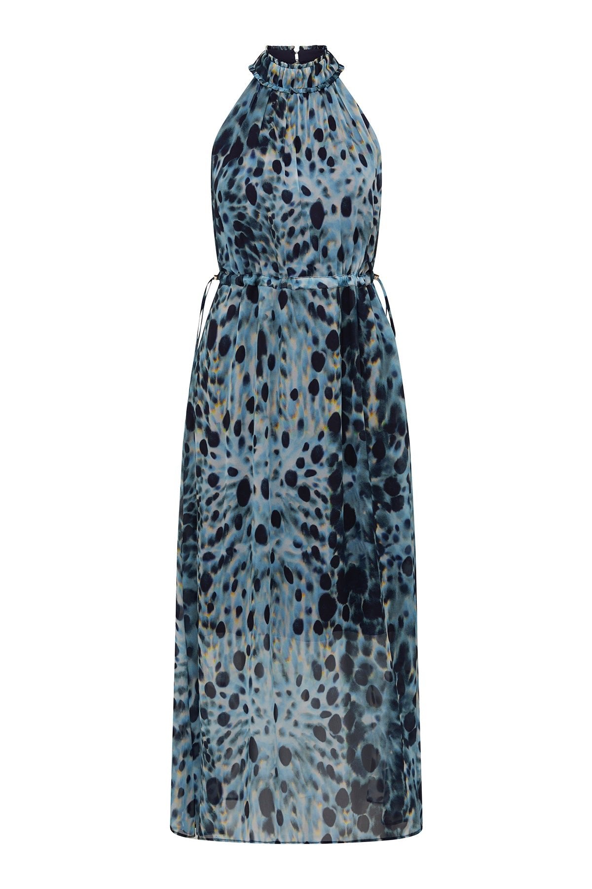 Rivoli Halter Neck Dress - Blue Mist – Cable Melbourne