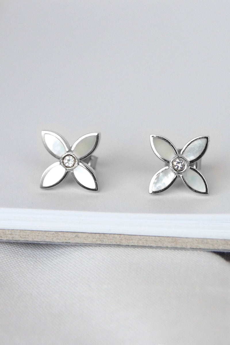 Murkani Floral Earrings Silver - Silver-Cable Melbourne-2