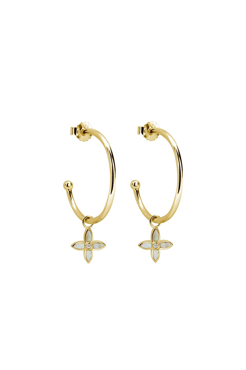 Murkani hoop earrings gold - Gold-Cable Melbourne-1